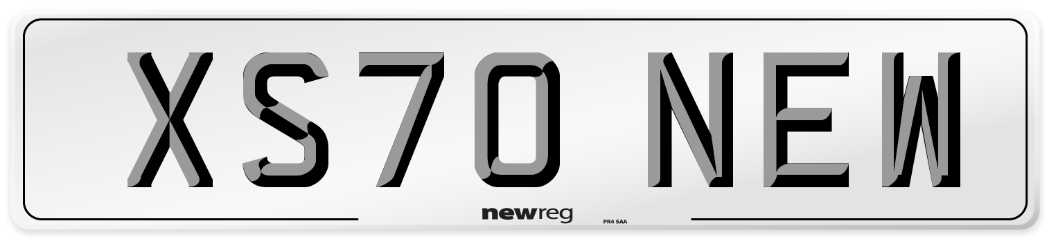 XS70 NEW Number Plate from New Reg